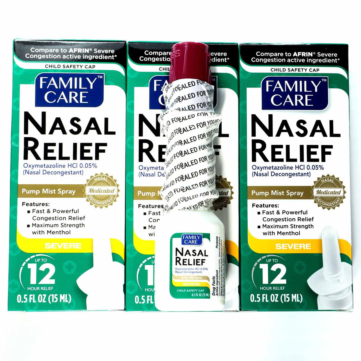 Assured brume nasale par pompe, respiration facilitée lors de congestion.