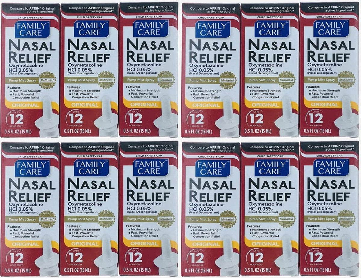 ASSURED pulvérisation nasale – pack de 12 bouteilles, pratique pour l’usage familial.