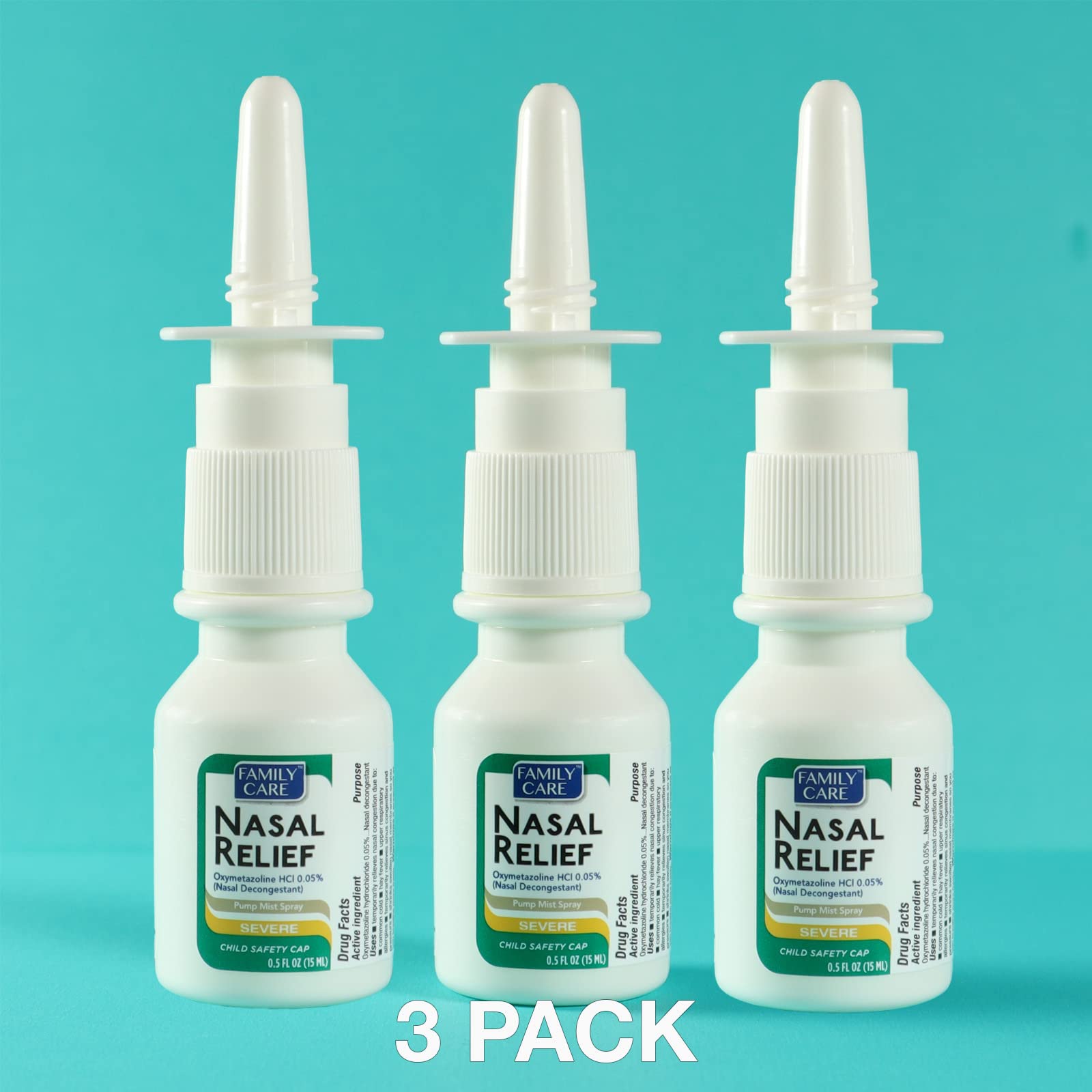Assured soin nasal familial, trois boites par commande.