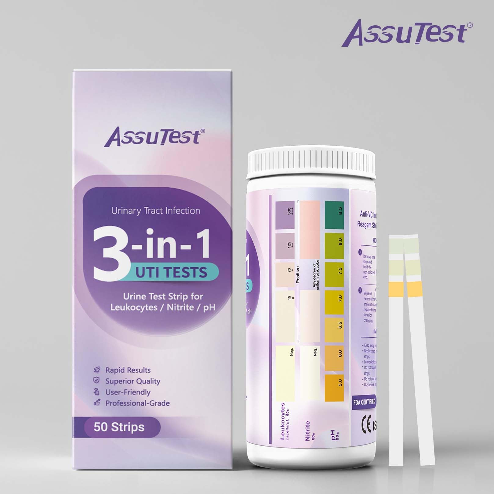 Utilisation à domicile avec AssuTest, sans matériel supplémentaire requis.