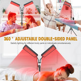 Astarexin lampe de thérapie: tête double pour une couverture flexible.