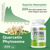 Étiquette Osasuna montrant Artemisia annua, traçabilité et origine.
