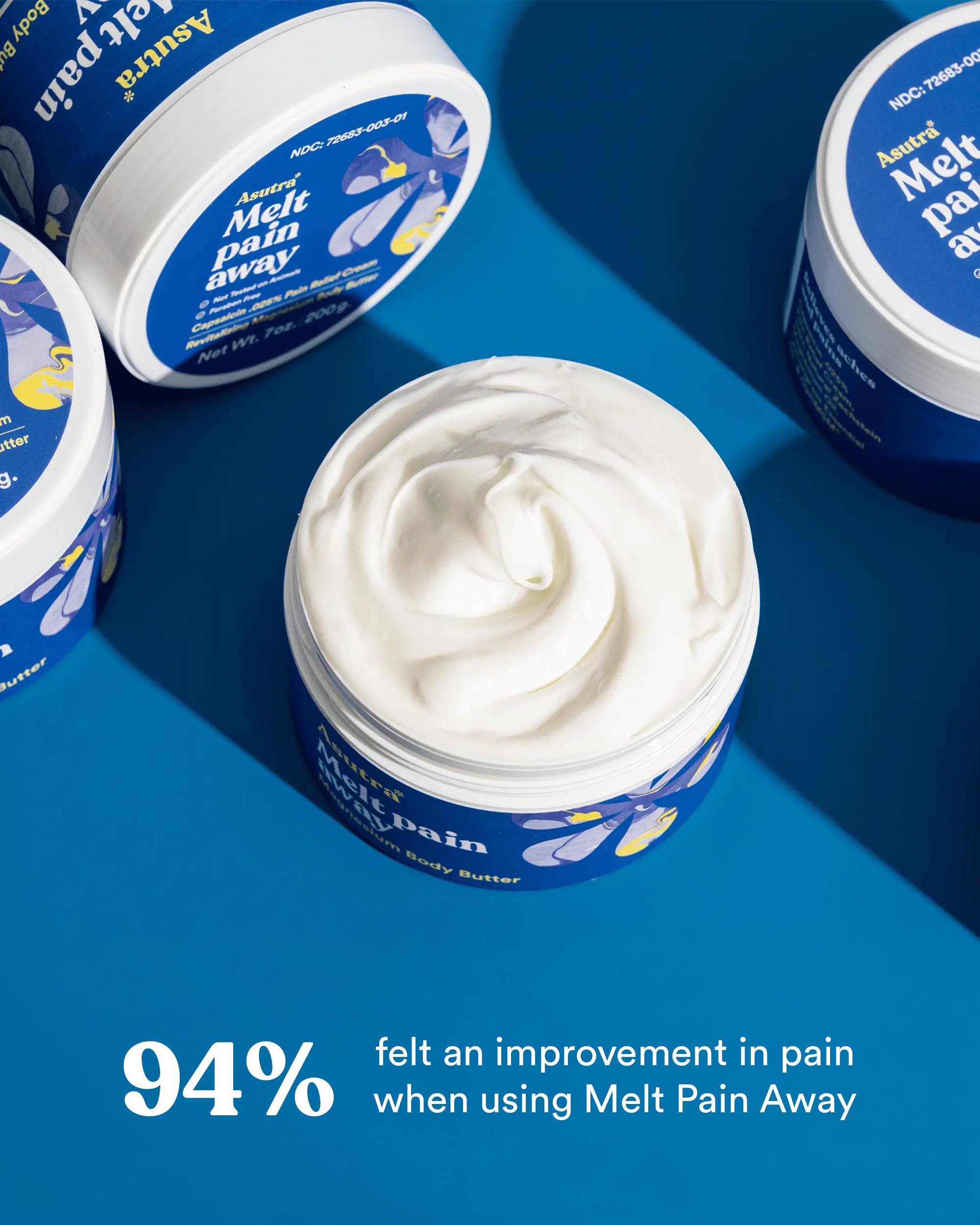 Formule ASUTRA Melt Pain Away sans parabènes ni phtalates