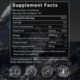 Gomme Shilajit ATAH VEDIC SECRETS, texture moelleuse prête à mâcher