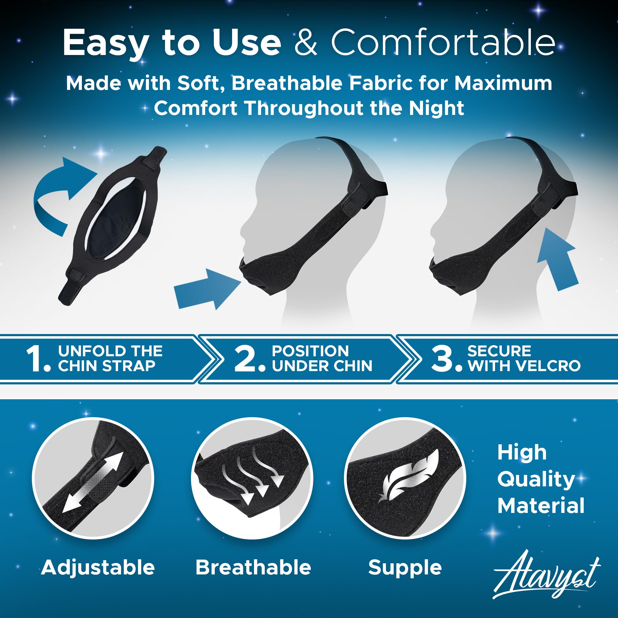Atavyst utilisation nocturne confort pour des nuits paisibles.