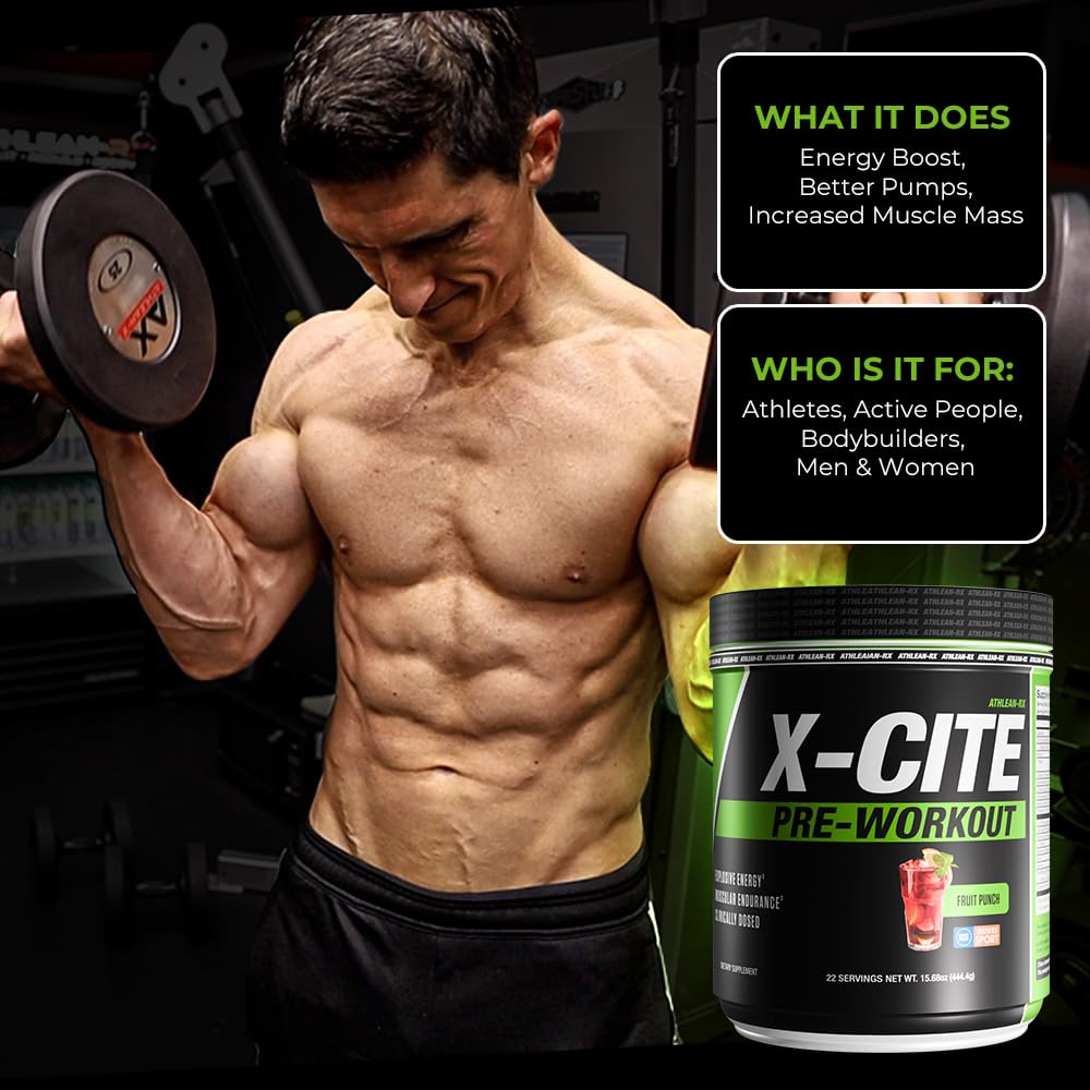 ATHLEAN-RX X-CITE étiquette certifiée NSF pour le sport