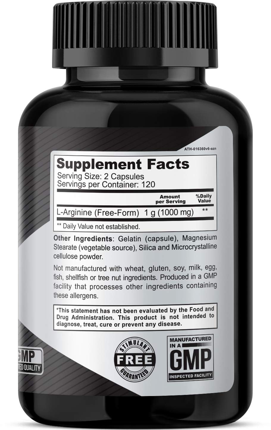 Athlet L-Arginine utilisée avant l'exercice pour soutenir l'énergie