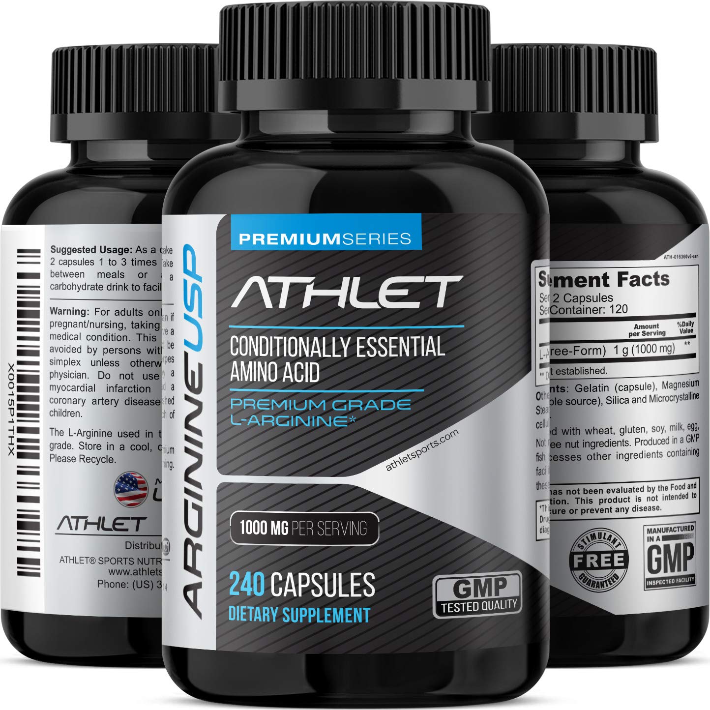 Athlet L-Arginine favorise énergie et endurance pendant l'entraînement