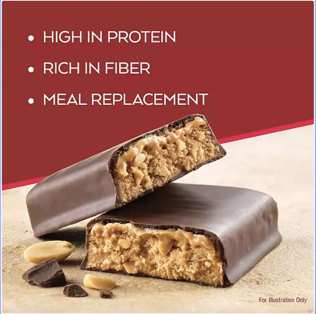 Atkins barre-repas chocolat-cacahuète, utilisation quotidienne idéale pour les déplacements et les pauses.