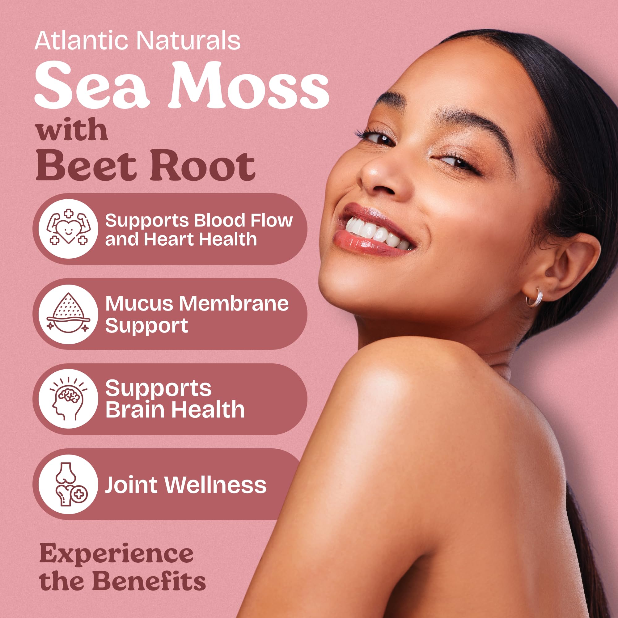 Atlantic Naturals capsules betterave rouge pour énergie et endurance.