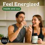 Emballage Atlantic Naturals Sea Moss avec étiquette soignée et design simple