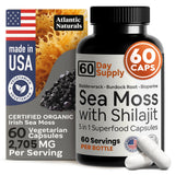 Atlantic Naturals mousse marine et shilajit, bouteille, intégration facile à la routine.