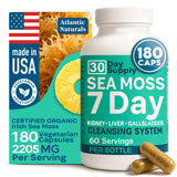Atlantic Naturals Sea Moss Capsules : flacon pratique pour le bien-être quotidien