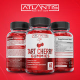 Emballage extérieur Atlantis Nutrition Gommes Cerise Tart, présentation claire sans additifs.