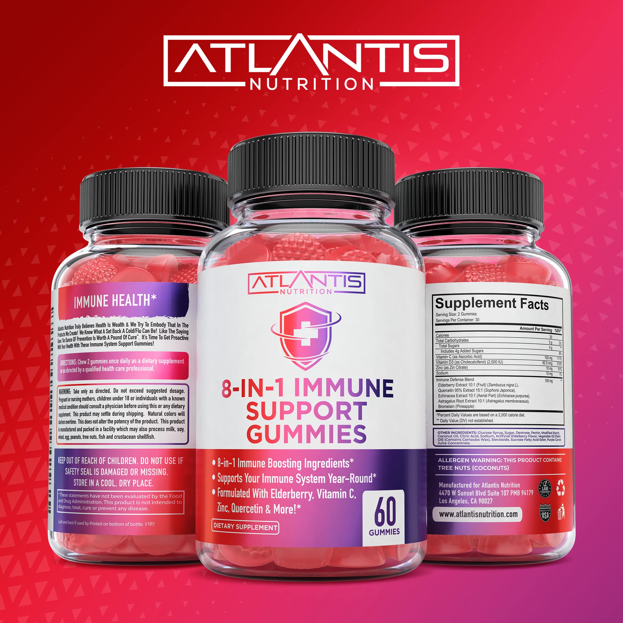 Atlantis Nutrition quercétine, soutien antioxydant potentiel et défense naturelle.