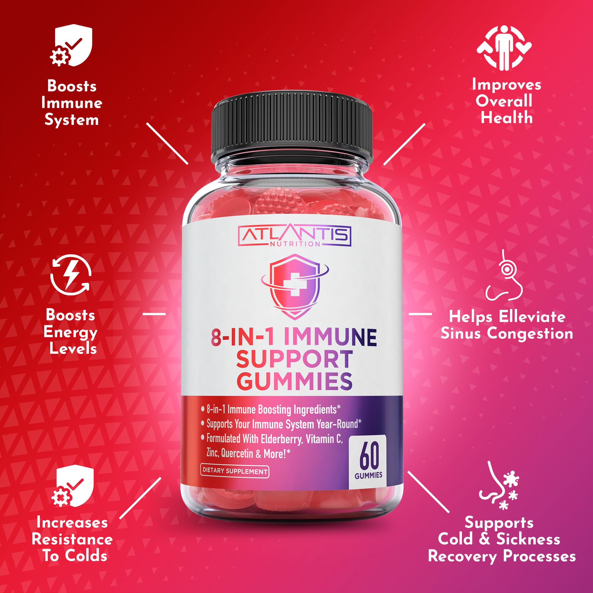 Atlantis Nutrition vitamine D3, complément quotidien pour immunité soutenue.