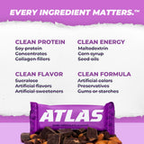 Atlas Bar – premier ingrédient amandes, seconde protéine pour une base nutritive.