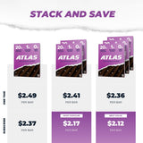 Atlas Bar – pack de 24 barres, idéal pour les semaines bien remplies.