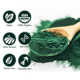 ATNreuro Spiruline organique poudre protéines végétales, soutient la vitalité quotidienne.