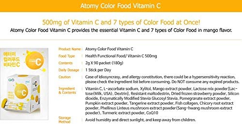 Ajout ATOMY Colorfood dans yaourt ou boisson quotidienne.