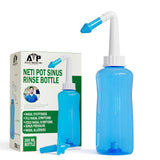 Neti Pot ATP Health Innovations: bouteille rinage sinus prête à l'emploi pour un confort nasal.