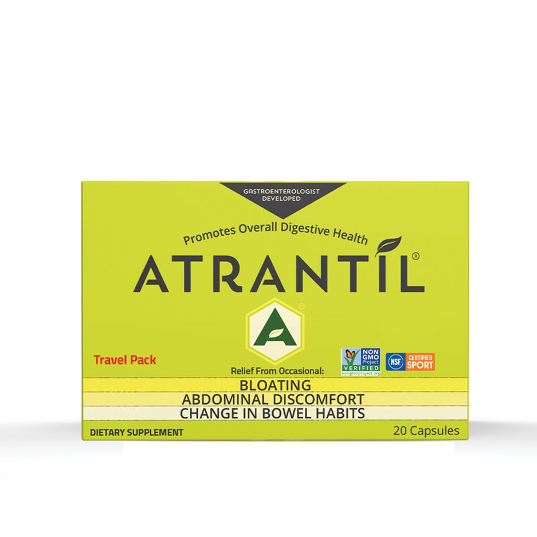 Pack voyage Atrantil avec 20 gélules, pratique pour les déplacements.