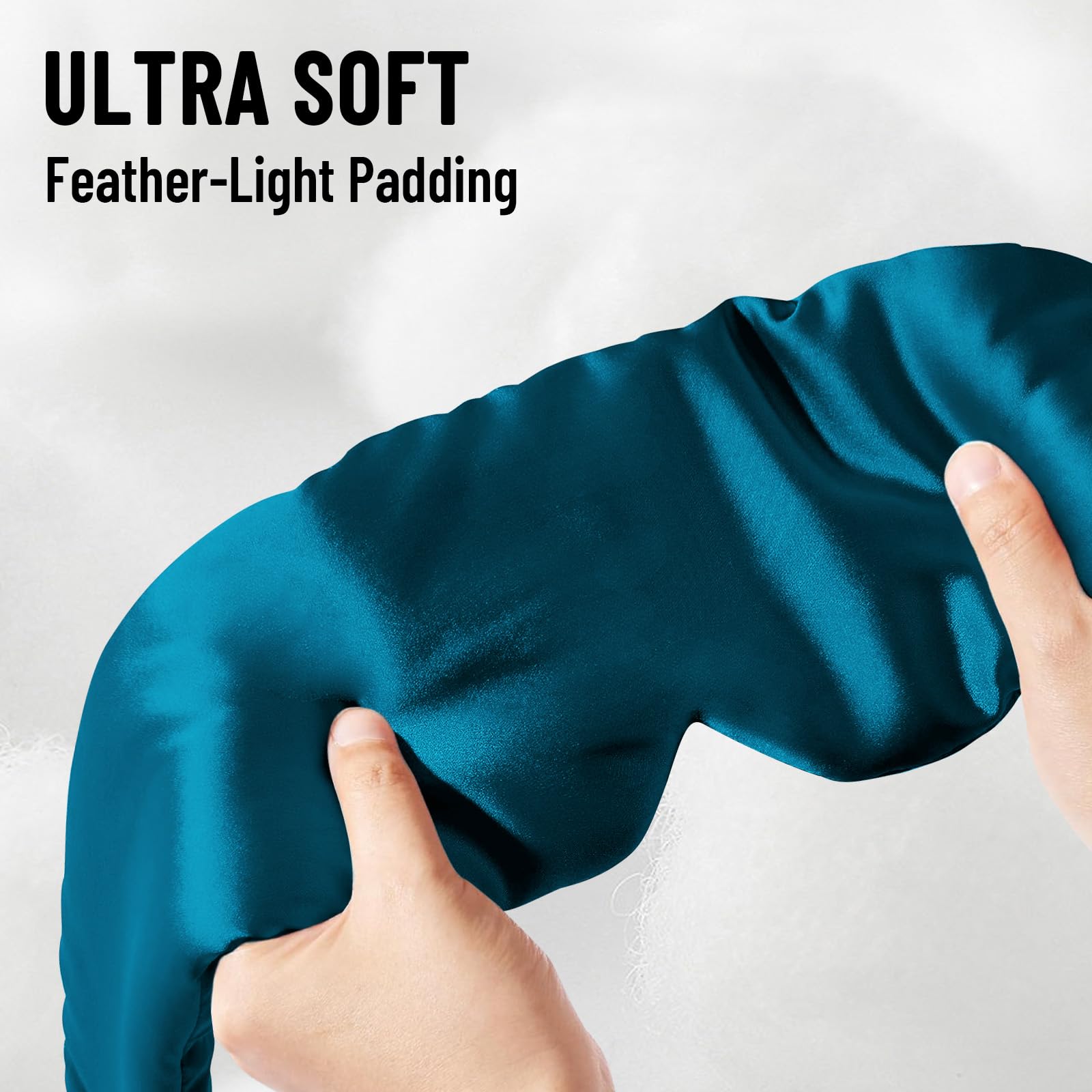 Masque ATreebay bleu paon design élégant, idéal pour le voyage.