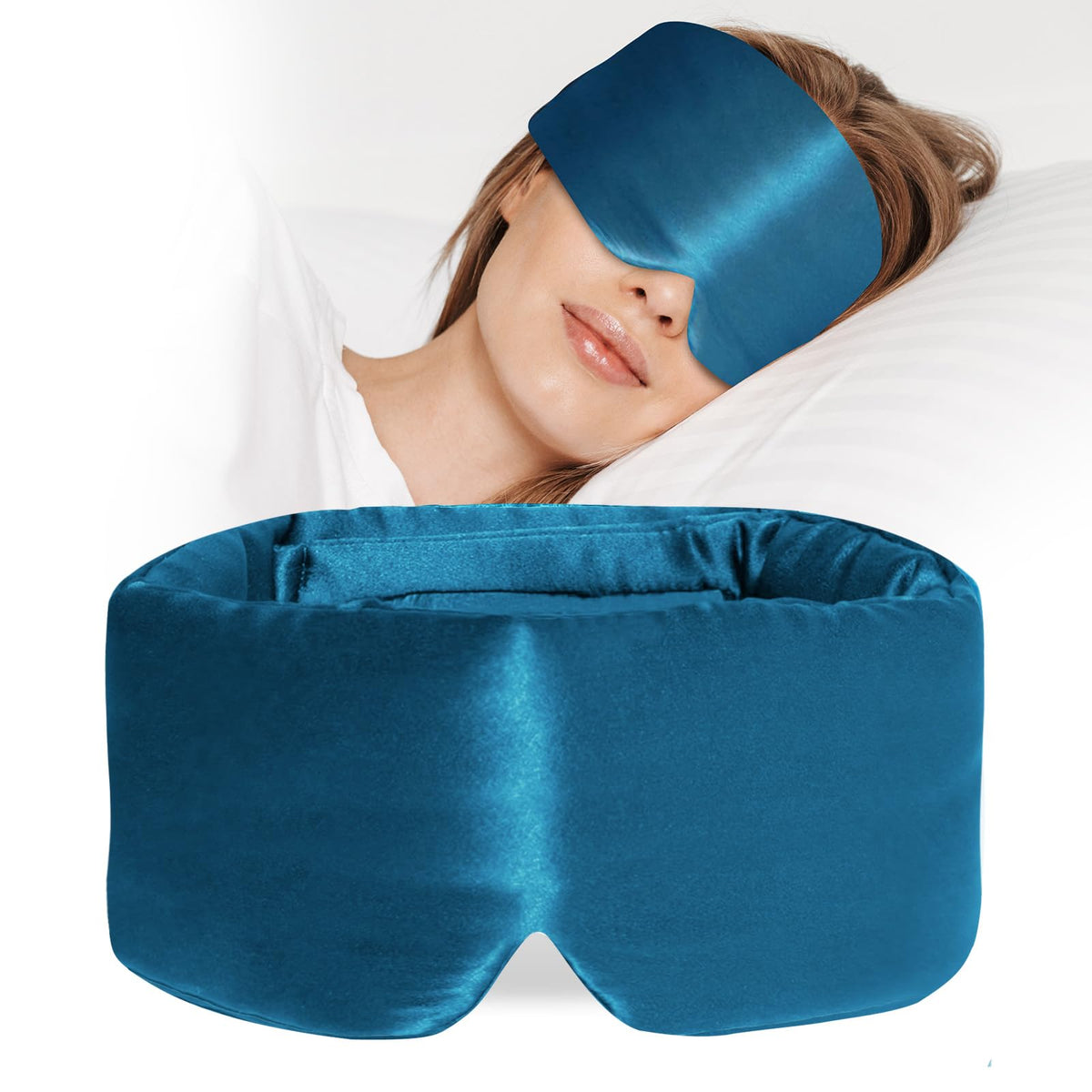 Masque ATreebay en soie de mûrier grand confort pour repos profond.