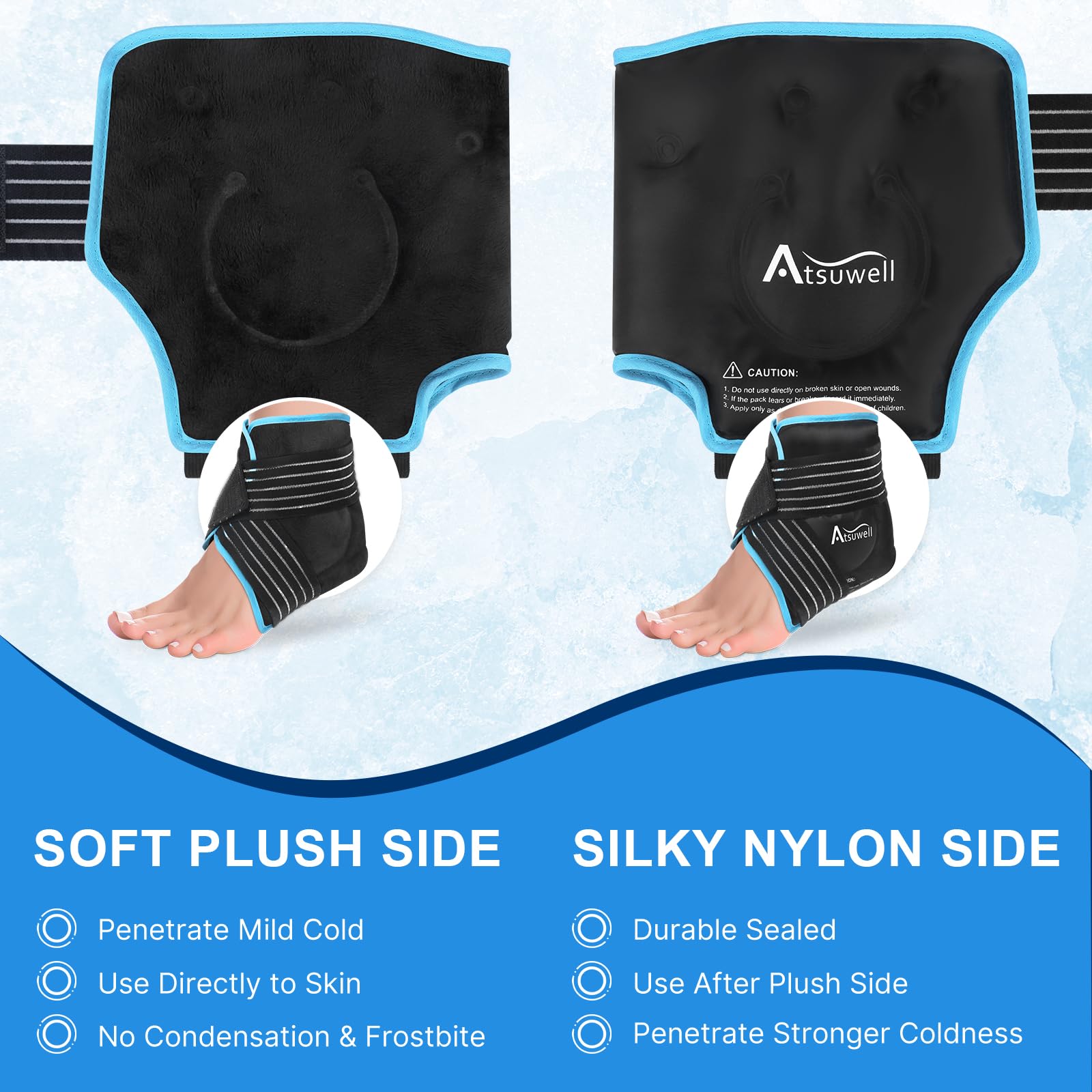 Atsuwell face peluche: commencez par le côté peluche pour un froid doux.