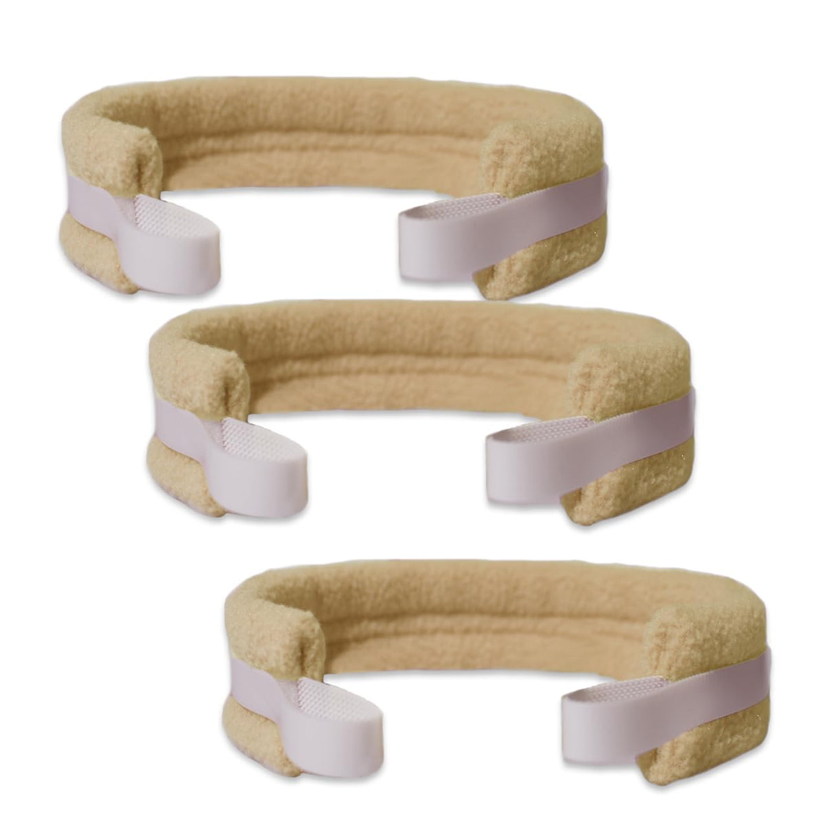 Attache-trachéostomie ensemble 3 pièces en khaki, confort durable pour le cou.