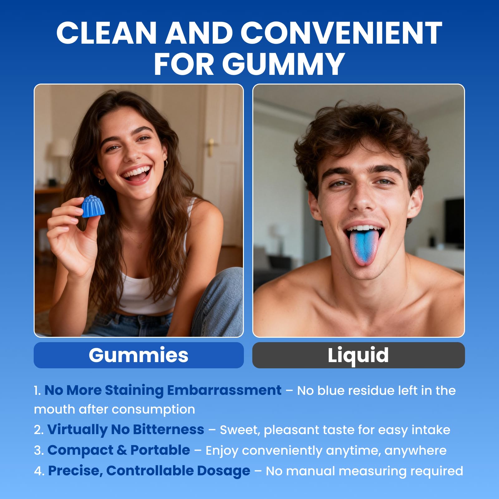 Boîte Aube'Azur ouverte, gommes colorées pour une routine quotidienne.