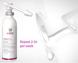 Audinell usage dans la douche, résidus facilement évacués.