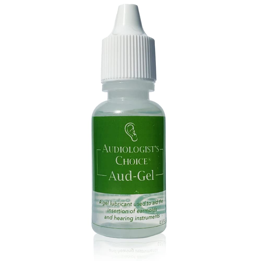Aud-Gel AUDIOLOGIST'S CHOICE, bouteille-lubrifiant pour embouts et appareils auditifs, insertion facilitée