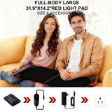 AUDODO Tapis lumière rouge – cinq niveaux d’intensité pour personnalisation