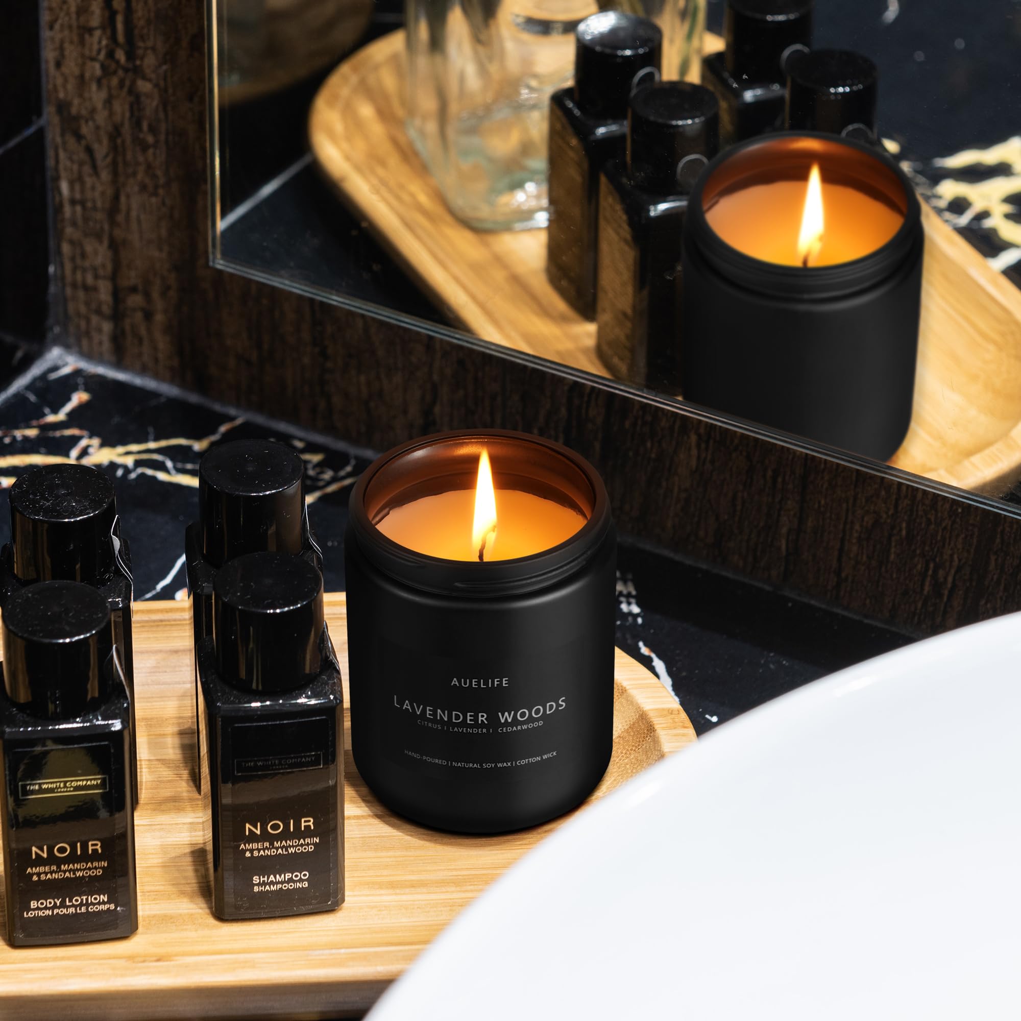 Bougie Auelife Cadeau homme — cadeau élégant pour anniversaire ou fête