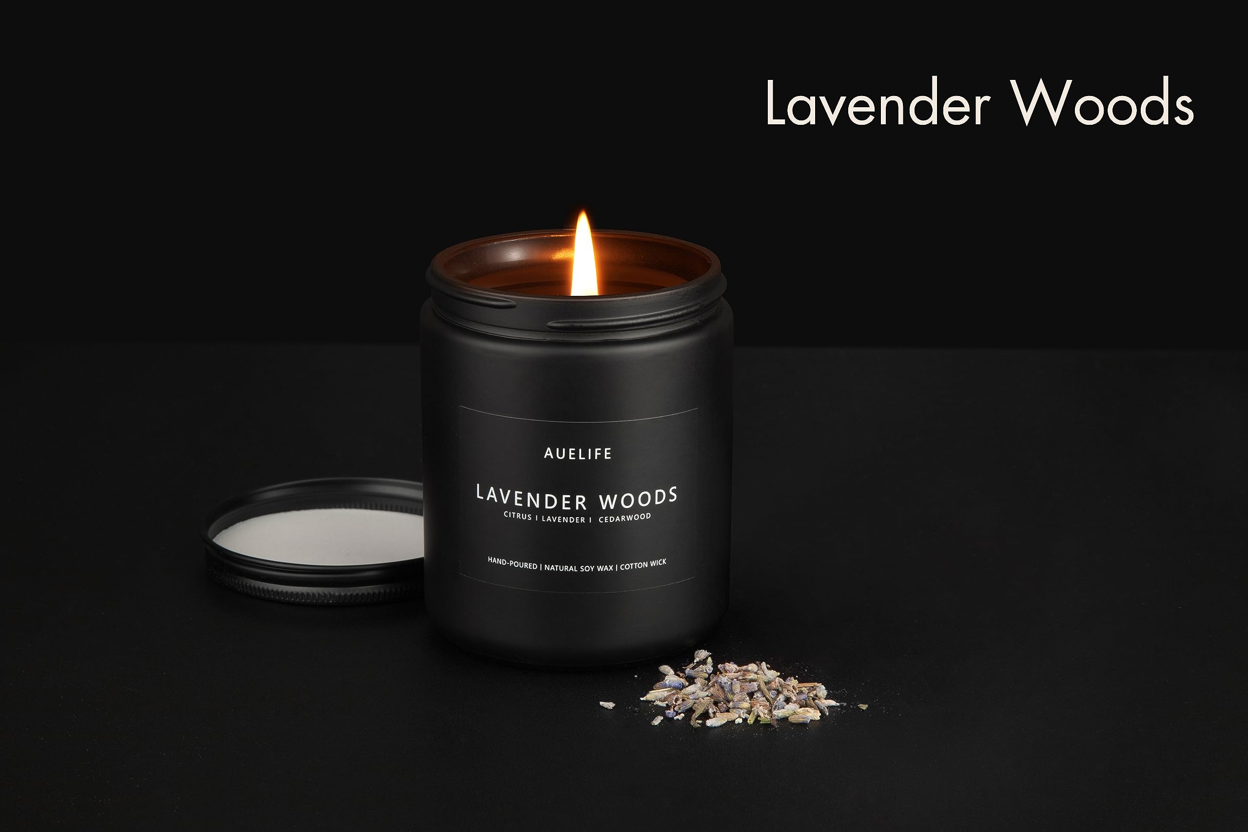 Bougie Auelife Contexte salon — ambiance apaisante et élégante grâce au parfum