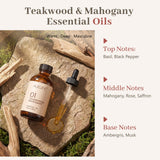 Auelife diffuseur avec odeur bois Teck Acajou, ambiance chaleureuse