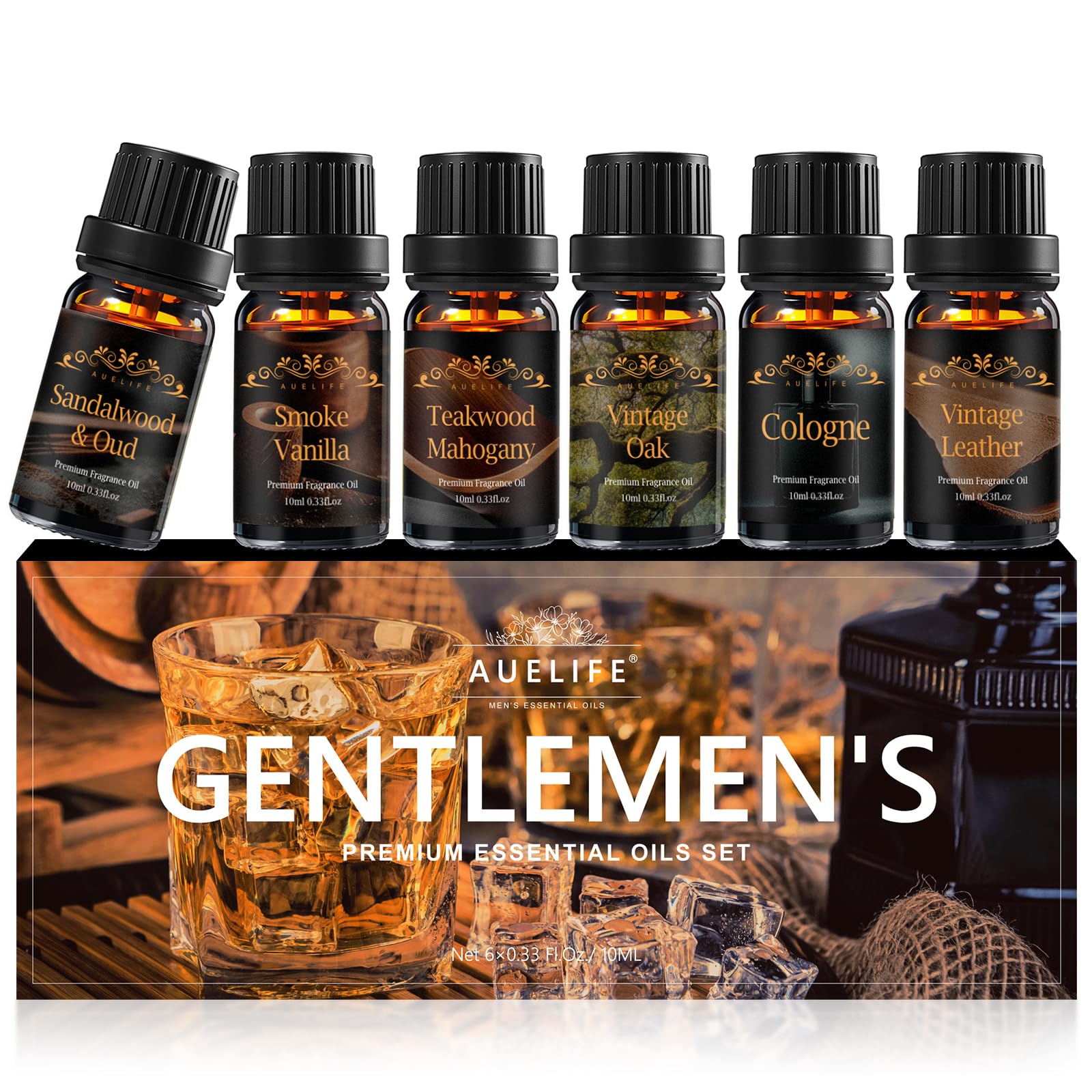 Set Auelife huiles pour homme avec diffusion et ambiance masculine