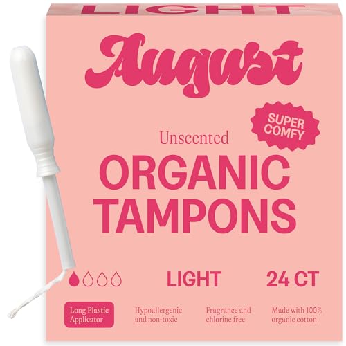 Tampons August Light dans emballage 24-pack, pratique à transporter