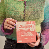 Tampons August Light adaptés peaux sensibles pour un confort fiable.