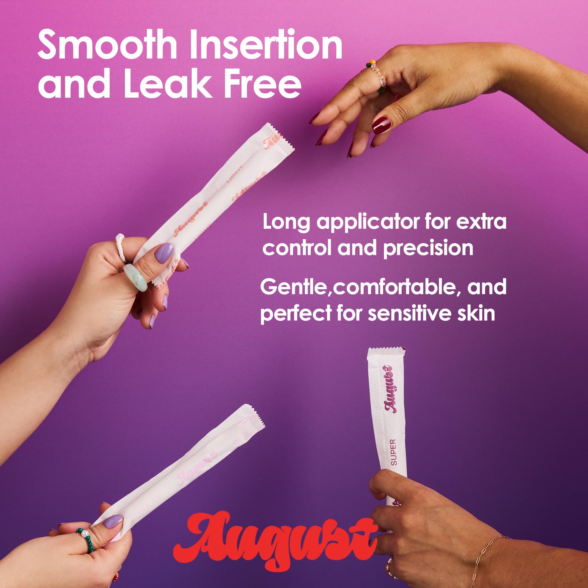 Tampons sans chlore et sans toxines pour peau sensible