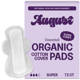 August protège-serviettes en coton biologique offrant douceur et respiration.