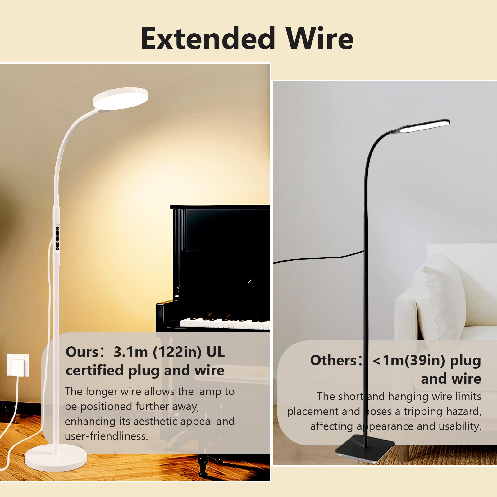 Aulaidik lampe thérapie-ambiance-douce, lumière apaisante pour travail et détente.