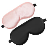 AULIGE masque yeux nuit rose, douceur textile pour sommeil confortable.