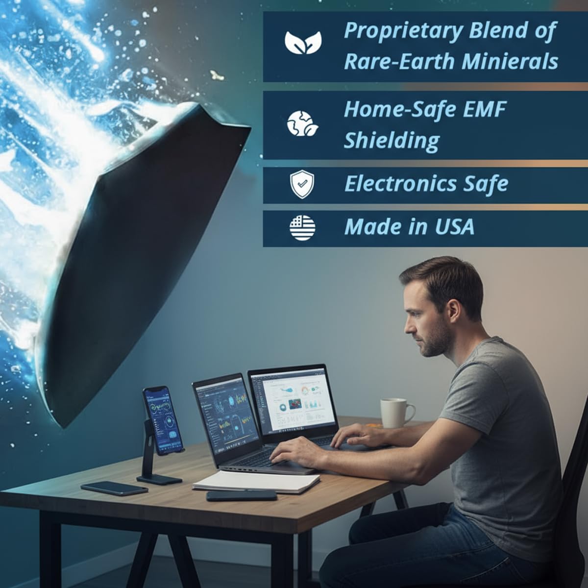 Aulterra EMF Home Neutralizer USB – ambiance plus calme dans le salon et espaces de vie.
