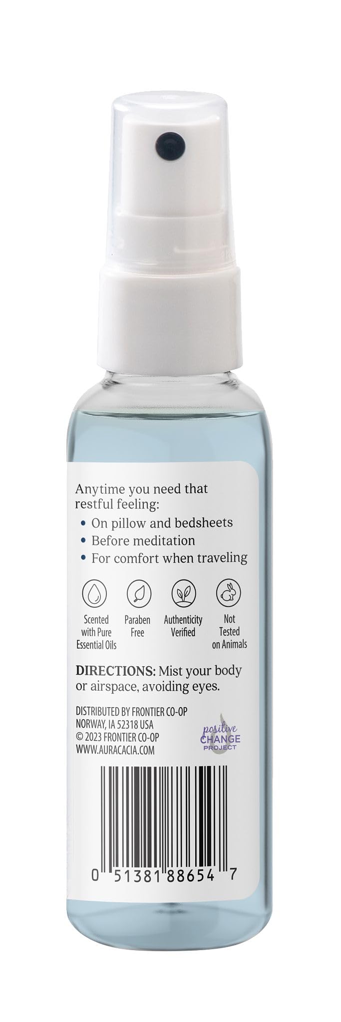 Aura Cacia Potion Oreiller: spray lavande et houblon pour atmosphère nocturne.