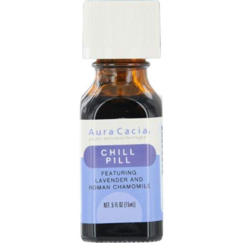 Aura Cacia Chill Pill: bouteille 15 ml pour relaxation aromatique