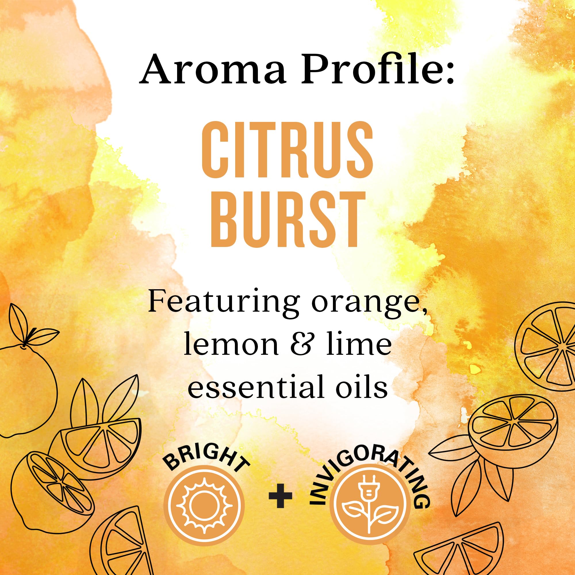 Aura Cacia Citrus Burst – gouttes pour diffusion ou préparation maison.