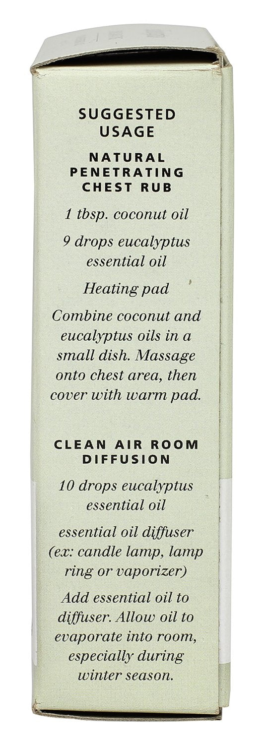 Aura Cacia eucalyptus globulus huile essentielle flacon pur et frais