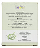 Routine bien-être avec huile eucalyptus Aura Cacia, bouteilles pratiques